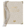 2027 weekly programming and reflection diary with beige cover and gold text on a white background
