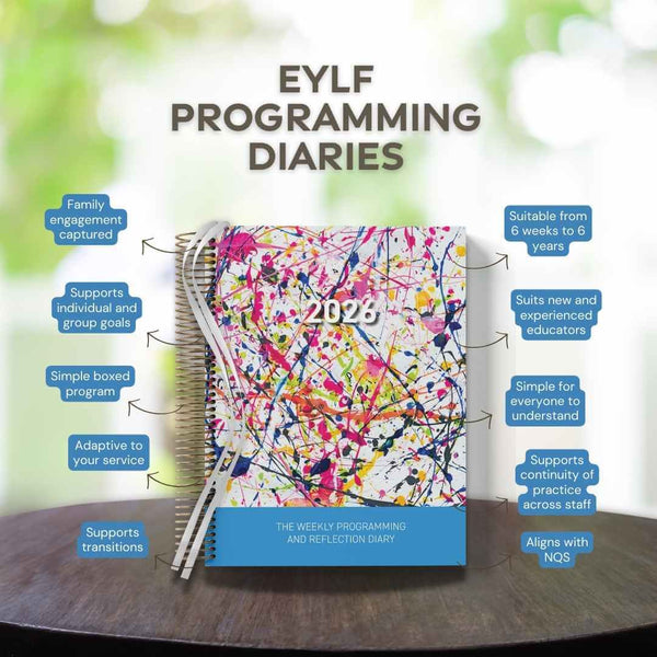 2026 Weekly Programming and Reflection Child Educator Diary - Hard Cover Spiral Bound