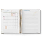 Open 2027 ECEC Programming Diary showing a calendar layout on one side and programming notes on the other, on a white background.