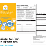 H: FDC Co-ordinator Home Visit Duplicate Book - Butler Diaries