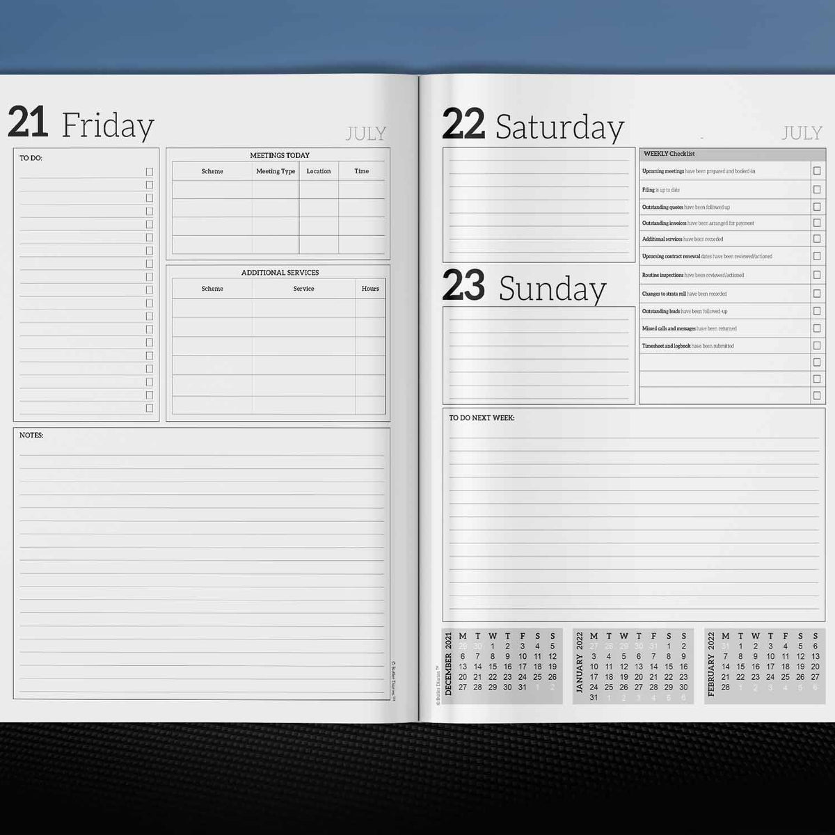2023 Butler Professional Diaries: STRATA MANAGER - Butler Diaries